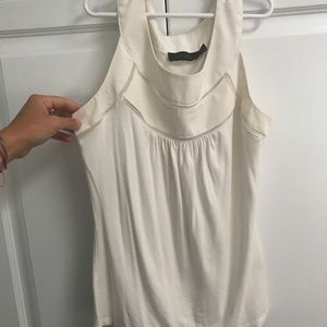 The Limited cream thick strap tank top